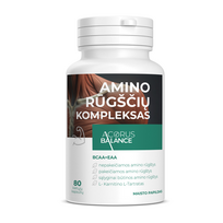 Acorus Balance BCAA+EAA amino rūgščių kompleksas, 80 kapsulių
