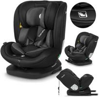 Pasukama automobilinė kėdutė vaikams Lionelo Bastiaan i-Size Black Grey, 0-36 kg, 40–150 cm, ISOFIX "TopTether“, juoda/pilka