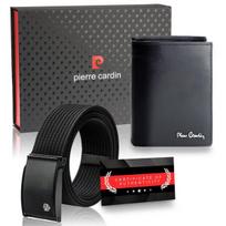 Vyriška odinė piniginė Pierre Cardin, RFID, juoda 623206