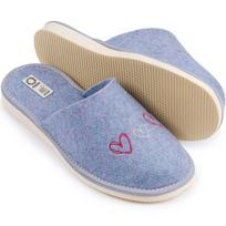 Moterų šlepetės Flip Flops Natūralus veltinis NOWO FK-1560