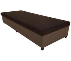 Apmušta lova su patalynės dėže CORY 80x200 ruda