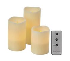 RINKINYS 3x LED Kalėdinė dekoracija 3xLED/3x3AAA + valdymo pultas
