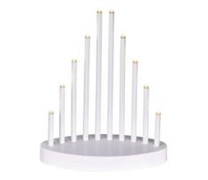 LED Kalėdinė žvakidė 10xLED/3xAA balta