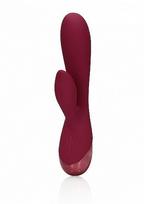 Triušio vibratorius Loveline Dark Cherry, raudonas
