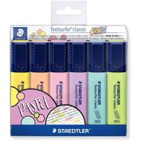 STAEDTLER Textsurfer classic 364 - Textmarker - verschiedene Farben - wasserbasierte Tinte - 1-5 mm (Packung mit 6)