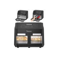 Karšto oro gruzdintuvė Turbotronic, 2400W, 12L, TT-DAF7W su dviem kepimo zonom