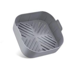 Silikoninė forma gruzdintuvei 20,5x20,5x6.6 cm. pilka