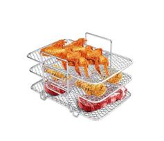 Kepimo grotelės 3 sluoksnių 18,75cm x 11,5cm 2 stalčių gruzdintuvėms