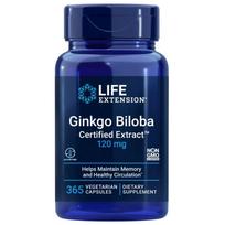 Life Extension Sertifikuotas ginkmedžio ekstraktas™ 120 mg - 365 kapsulės