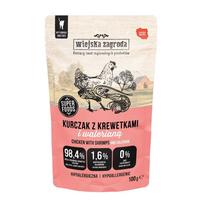 WIEJSKA ZAGRODA Vištienos su krevetėmis ir valerijonais – Šlapias kačių ėdalas – 100 g