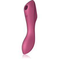 Satisfyer Curvy TRINITY 3 klitorį stimuliuojantis vibratorius Red 17.7 cm