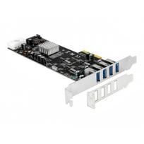 Delock PCI Express Card > 4 x external USB3.0 Quad Channel - USB-Adapter - PCIe 2,0 x4 - USB3.0 x 4 (89365)