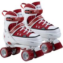 Roller Skates Gr. 32-35, Rollschuhe rot/weiß, Sneaker-Look