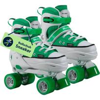 Roller Skates Gr. 36-39, Rollschuhe grün/weiß, Sneaker-Look
