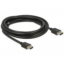 DeLOCK - Ultra High Speed HDMI mit Ethernetkabel - HDMI (M) bis HDMI (M) - 3,0m - Dreifachisolierung - Schwarz - Dolby DTS-HD Master Audio-Unterstützung, Dolby TrueHD-Unterstützung, unterstützt 21:9 Kinoformat, unterstützt 8K UHD (7680 x 4320) (85295)