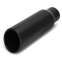Automobilio išmetimo vamzdis Nerūdijančio plieno 80mm 3.1in Įleidimo anga 102mm 4in Išleidimo anga Universalus uodegos antgalisJuoda Black juoda