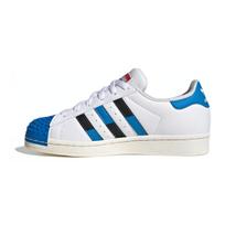 Adidas Lego X Originals Superstar Patogūs universalūs smūgius sugeriantys ilgaamžiai žemi vaikiški kedai Vaikiški kedai Juodi balti mėlyni IF2909 35½