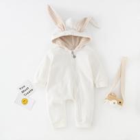 Innovative Baby & Toddler Hooded Rabbit Onesie with Ears - Zipper Romper 80 cm