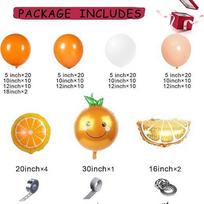 Oranžinės Balionų Girliandos Rinkinys Vestuvių Sienos Dekoracija Fono Išdėstymas Balionų Formavimas Kamuolys Gimtadienio Paketas Orange Balloon Package