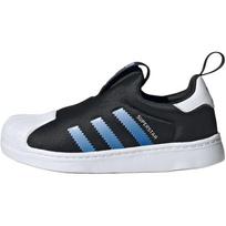 Adidas Originals Superstar 360 Patogūs universalūs žemi vaikiški riedlenčių batai Vaikiški sportbačiai Juodi KI8791 28
