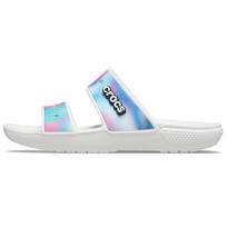 Crocs Classic Aurora Spalvoti Šlepetės Sandalai Unisex Sandalai Balti 207771-94S 45-46