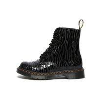 Dr. Martens 1460 Pascal Zebrinės Spaudos Reljefiniai Trumpi Batai Moteriški Batai Juodi 26716001 36