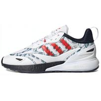 Adidas Originals ZX 2K Boost 2.0 Patogūs Neslystantys Žemi Gyvenimo Būdo Batai Unisex Sportbačiai Balti Raudoni GY3515 42