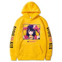 Oshi No Ko Anime Ai Hoshino Spausdinti Gobtuvai Harajuku Mergaitėms Megztinis Fancy Muzikinis Dovana Laisvas Patogus Džemperis S