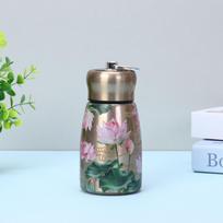 Nerūdijančio plieno izoliuotas puodelis 300ml Nešiojamas vandens butelis Patvarus Sandarus Plonas Izoliuotas Terminis Vandens Butelis Sportui <50ML