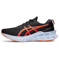 Asics Novablast 2 Patogūs Madingi Tinklelio Poliesterio Žemi Sportiniai Bėgimo Bateliai Vyriški Sneaker Juodi Oranžiniai 1011B192-004 42