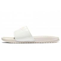 Nike Benassi JDI Madingi Patogūs Guminis Padadas Šlepetės Moteriškos Šlepetės Rožinės Baltos 618919-021 39