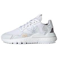 Adidas Originals Nite Jogger Audinio Sportiniai Minimalistiniai Kvėpuojantys Žemi Laisvalaikio Batai Moteriški Sneakeriai Balti Pilki GZ3229 36⅔
