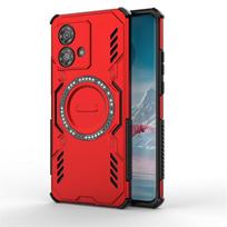 Šarvuotas dėklas Motorola Edge 40 Neo, magnetinis, belaidžio įkrovimo dangtelis, Moto Edge 40 Neo dėklas, Dėklas Moto Edge 40 Neo Motorola Edge 40 Neo juoda