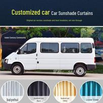 Jiangling Ford Transit Classic Kemperio Užuolaidos: Ilgos/Trumpos bazės užtamsinantys privatumo užuolaidėlės JMC Teshun Short Black Blinds Alloy