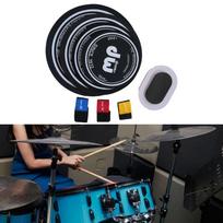 10 12 14 16 Inch Drum Mute Pads, Practice Pad And Cymbal Mutes for Home Use with 3 Cymbal Mutes