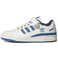 Adidas Originals Forum Low Drobė Retro Žemi Batai Riedlentėms Unisex Sportbačiai Balti Mėlyni HR0458 45⅓
