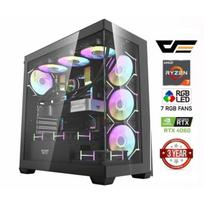 Kompiuteris MDATA GAMING Ryzen 7 7800X3D 32GB 1TB SSD 2TB HDD RTX 4060 NoOs Stacionarus kompiuteris