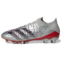 Adidas Predator Freak .1 Round Toe Lace-Up AG (Rubber Short Studs) Durable Soccer Shoes Men Soccer Shoes Silver Black Q46410 42⅔