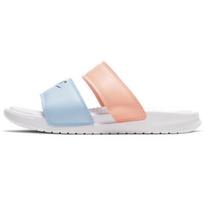 Nike Benassi Duo Ultra Šlepetės Mados Trendas Guminis Padukas Neslystančios Šlepetės Moteriškos Šlepetės Mėlynos Rožinės 819717-109 35.5