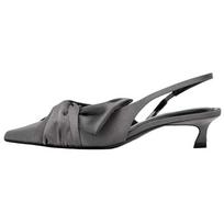 Zara Elegantiški Smailianosiai Satino Kulniukai su Kulkšnies Dirželiu Moteriški Aukštakulniai Pilki 11221510802-38 38 gray