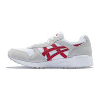 Asics Lyte-Trainer Patogus audinys Sintetinė oda Žemi bėgimo bateliai Unisex sportbačiai Pilka Raudona 1201A006-101 37