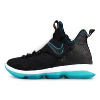 Nike Lebron 14 Patogūs Neslystantys Lengvi Žemi Krepšinio Batai Vyriškas Sportbačio Modelis Juodas Mėlynas 943324-002 43