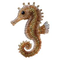 Creative Beaded Embroidery Kit Multi-Purpose Ocean Beadwork DIY Kit Wear Resist Ocean-Themed Bead Embroider Suit for Beginners