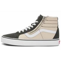 Vans Sk8 Reissue Aukštakulniai Skate Batai Su Šoniniu Užtrauktuku Unisex Sportbačiai Pieno Arbata VN0007NZTWH 36