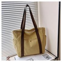 Versatile Large-Capacity Canvas Tote Bag for Work, Outings & Commuting - Artistic Student Shoulder Bag
