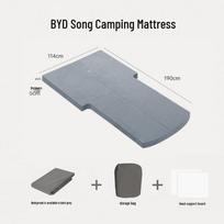BYD Song Plus Universali Nešiojama Automobilio Čiužinys - Galinės Sėdynės Kelioninis Miego Kilimėlis Visureigiui Sedanui Two-fold mattress with sheet and storage bag pilka spalva