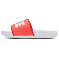 Nike Offcourt Šlepetės Paprastas Guminis Padukas Neslystančios Šlepetės Moteriška Avalynė Balta Oranžinė BQ4632-802 35.5