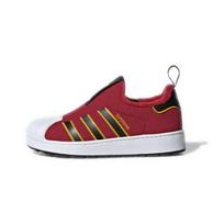 Adidas Originals Superstar 360 Wtr C Patvarūs kvėpuojantys žemi vaikiški riedlenčių bateliai Vaikiški kedai Raudoni Juodi EE6417 28