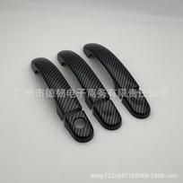6 dalių anglies pluošto rankenų lipdukai 03-09 VW Caddy T5 T6 durų dekoravimui 6-piece set double-hole handle