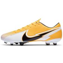 Nike Mercurial Vapor 13 Academy MG FG Futbolo Bateliai Vyriški sportbačiai Balti Geltoni AT5269-801 41